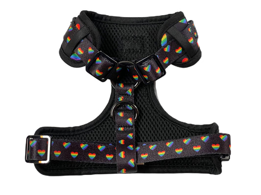 Love is Love - Adjustable Dog Harness - Heavy Duty Metal Hardware