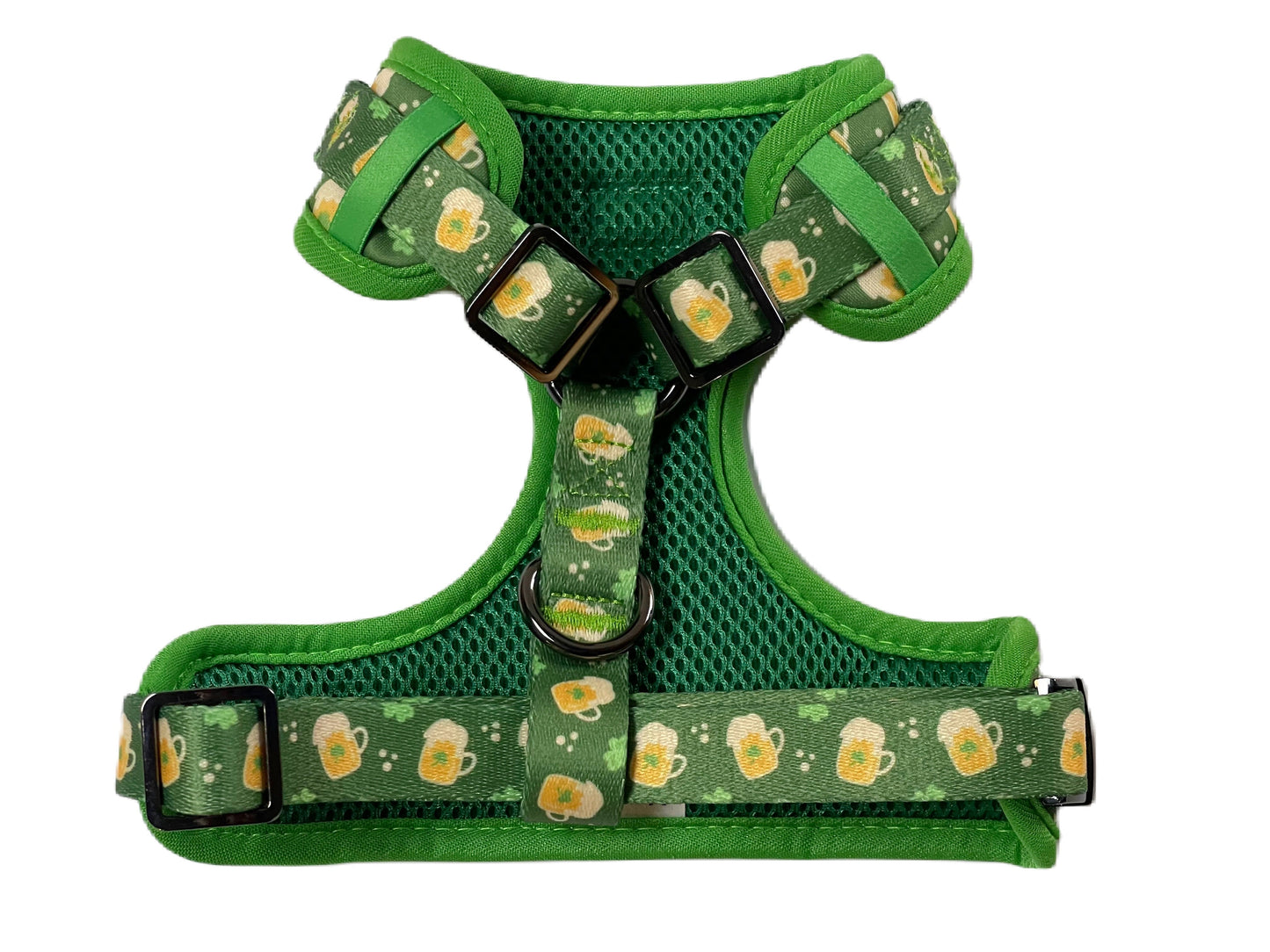 Irish Beer - Adjustable Dog Harness - Heavy Duty Metal Hardware