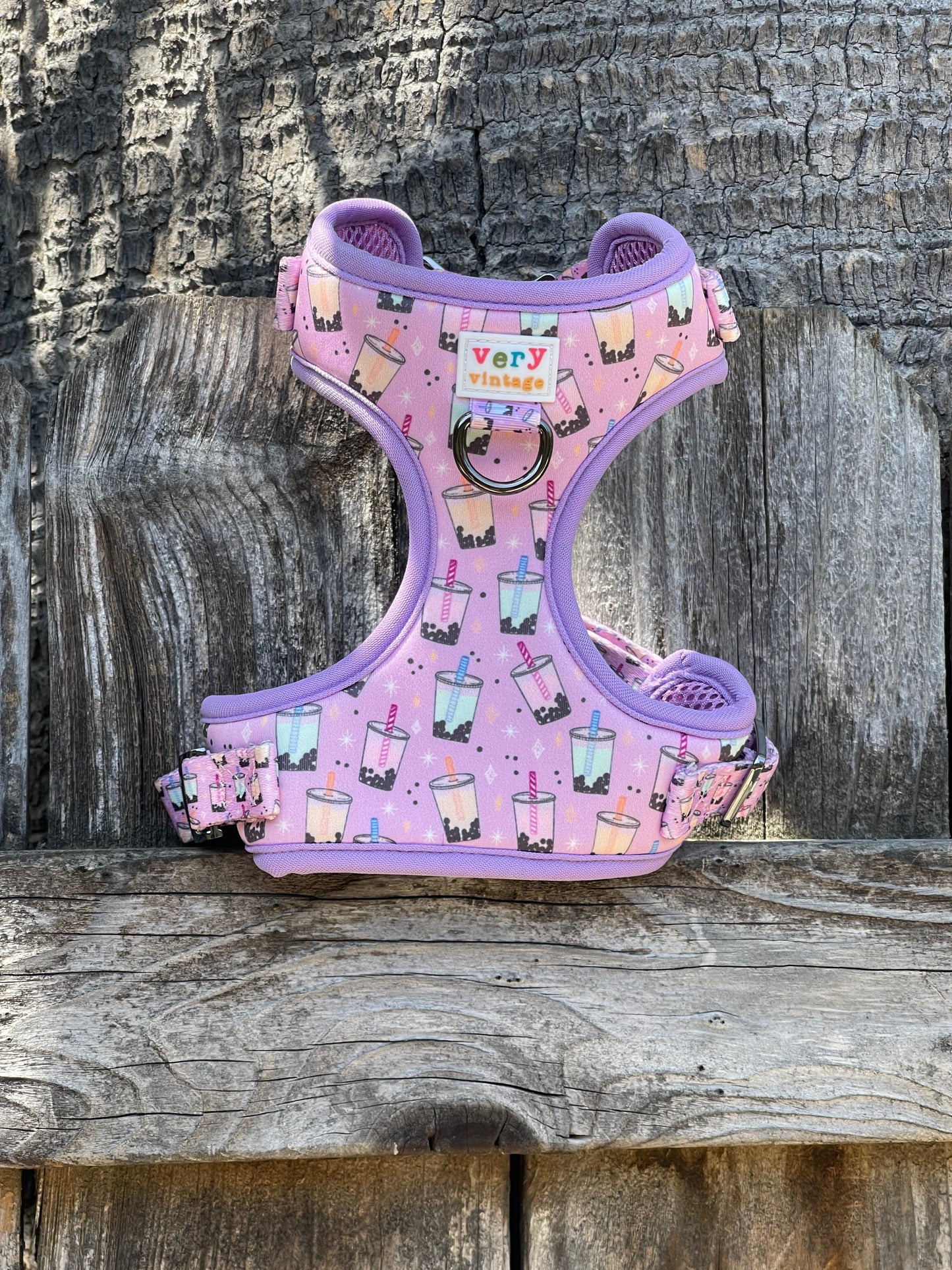 Boba Time - Adjustable Dog Harness - Heavy Duty Metal Hardware