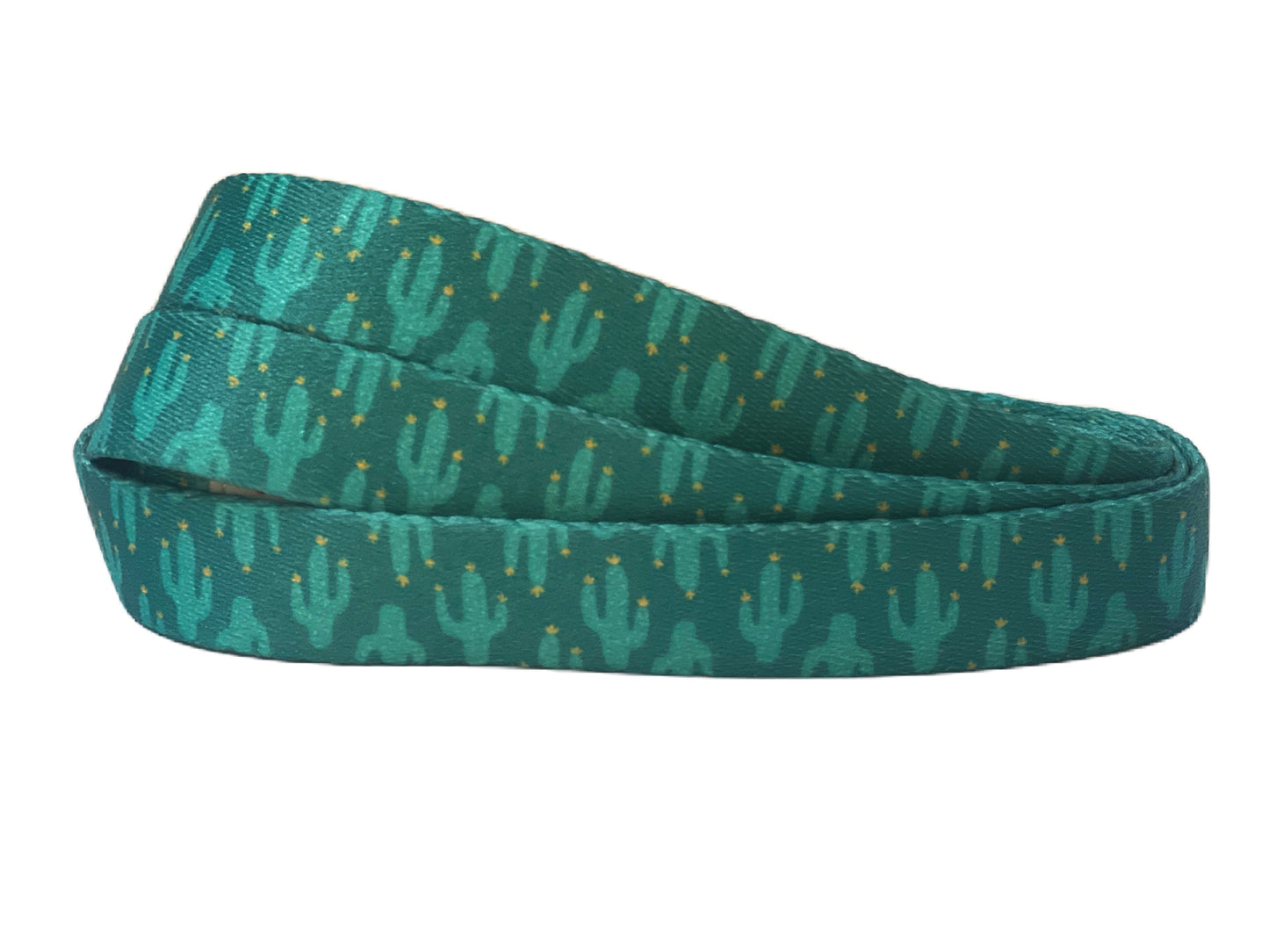 Cactus Dog Leash – Teal Desert Print Lead – Eco-Friendly & Stylish
