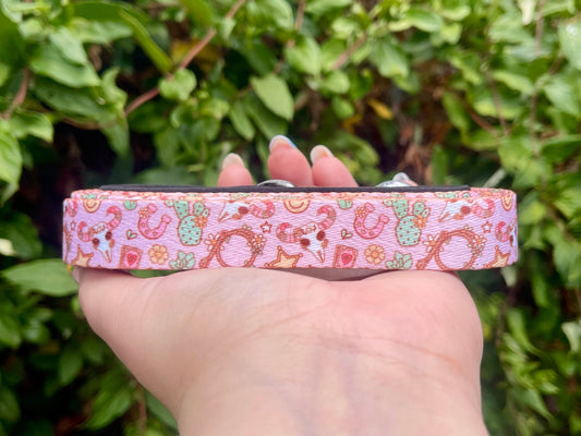 Desert Darling Dog Leash – Pink Western Print Lead – Recycled & Eco-Friendly