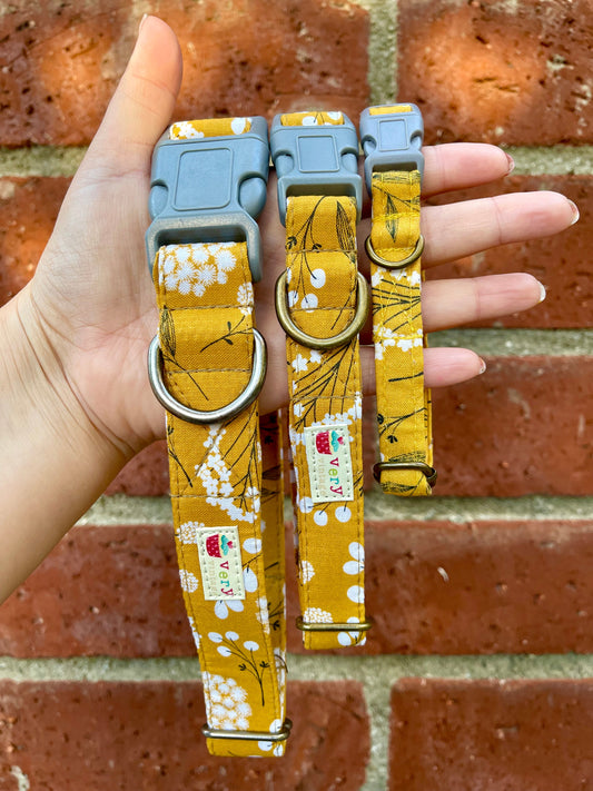 Marigold Fields - Organic Cotton Dog & Cat Collars - Handmade in the USA