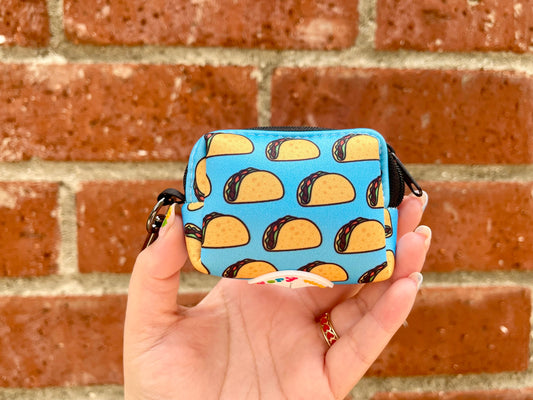 Taco Tuesday Dog Poop Bag Holder – Blue Mexican Food Recycled Waste Bag Dispenser
