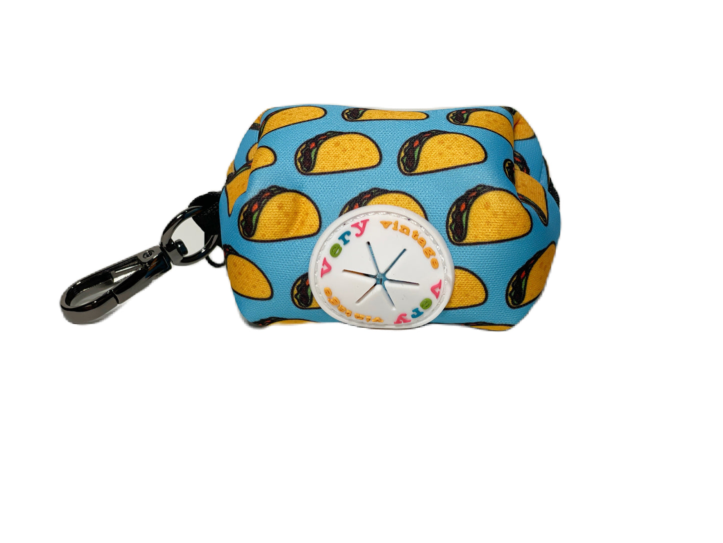 Taco Tuesday Dog Poop Bag Holder – Blue Mexican Food Recycled Waste Bag Dispenser
