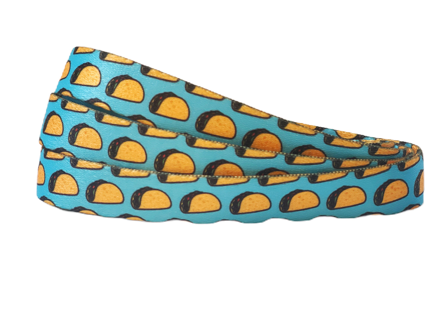 Taco Tuesday Dog Leash – Blue Mexican Food Print – Recycled & Eco-Friendly