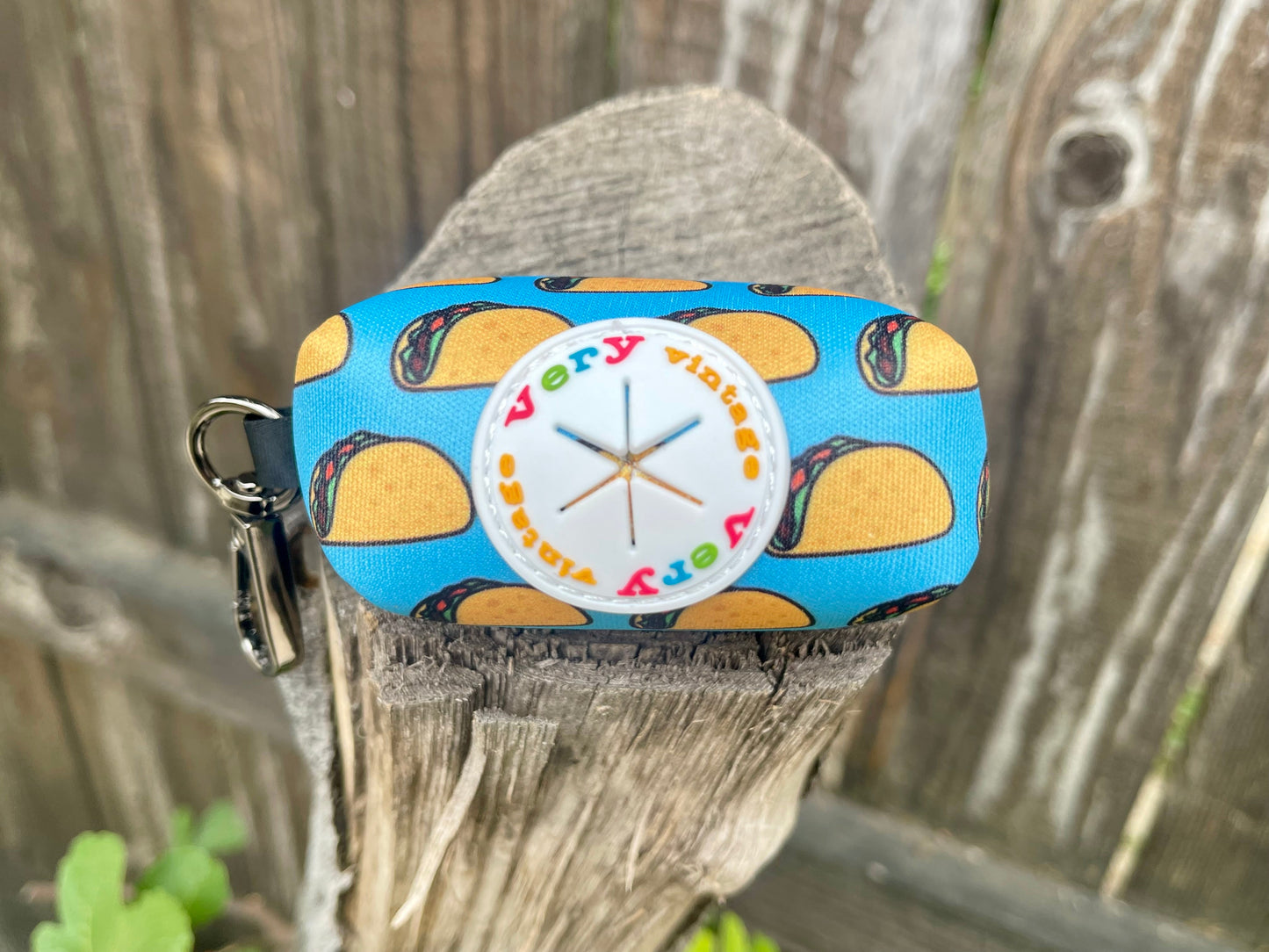 Taco Tuesday Dog Poop Bag Holder – Blue Mexican Food Recycled Waste Bag Dispenser