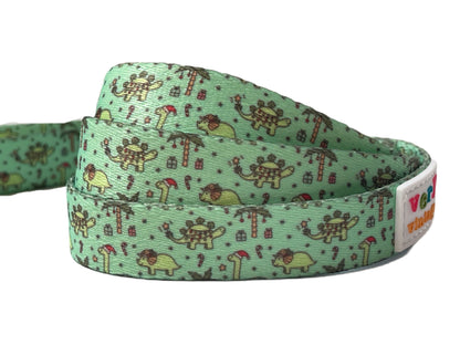 Christmas Dinos - Recycled Eco-Friendly 5 ft Leash
