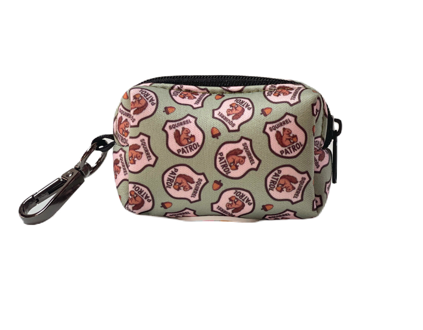Squirrel Patrol Dog Poop Bag Holder – Sage Woodland Animal Recycled Waste Bag Dispenser