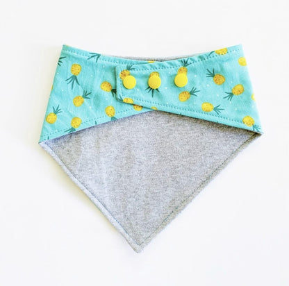 Rainbow Daisies Dog Bandana – Eco-Friendly Snap-On Pet Scarf – Made in the USA
