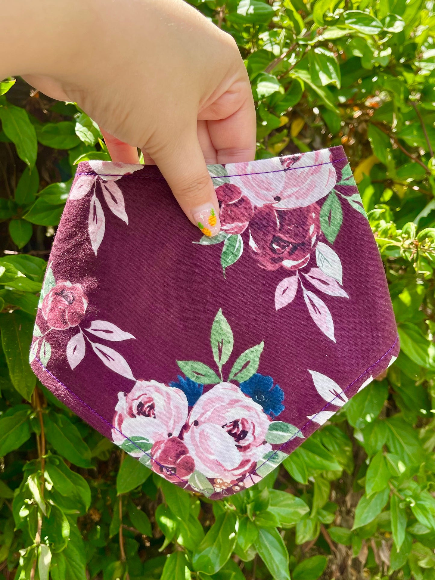 Gatsby Floral Dog Bandana – Eco-Friendly Snap-On Pet Scarf – Made in the USA
