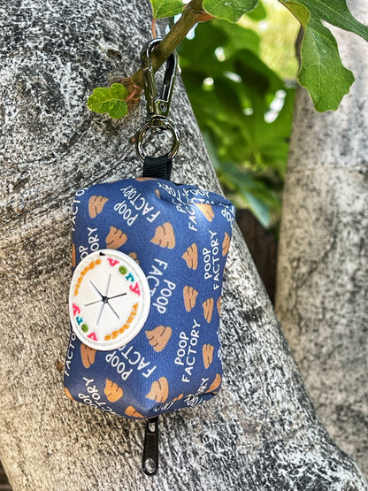 Poop Factory Dog Poop Bag Holder – Fun Poop Emoji Recycled Waste Bag Dispenser