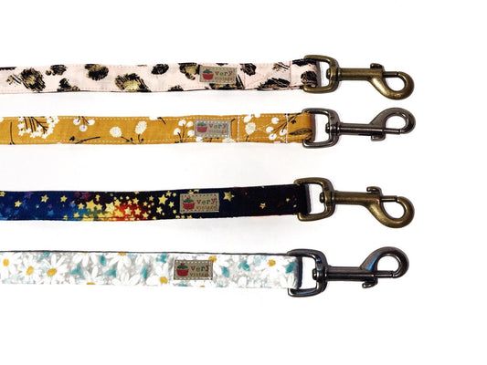 Matching Hand-crafted Dog Leash - Choose Your Fabric & Hardware Finish