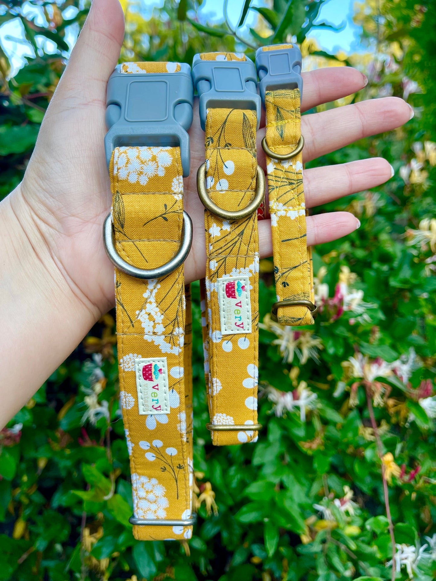 Marigold Fields - Organic Cotton Dog & Cat Collars - Handmade in the USA