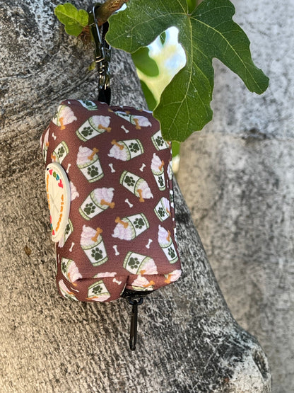 Puppachino Dog Poop Bag Holder – Brown Pup Cup Recycled Waste Bag Dispenser