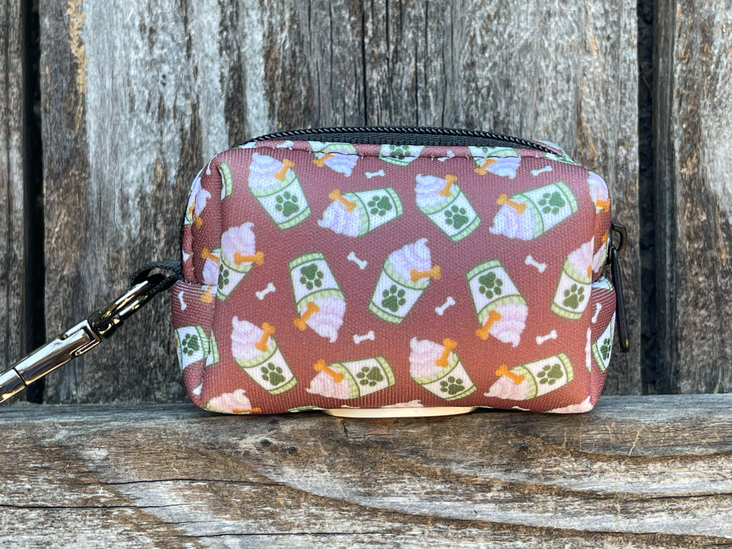 Puppachino Dog Poop Bag Holder – Brown Pup Cup Recycled Waste Bag Dispenser