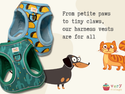 Cactus - Eco-Friendly Step In Harness Vest - Small Dog & Cat Harness