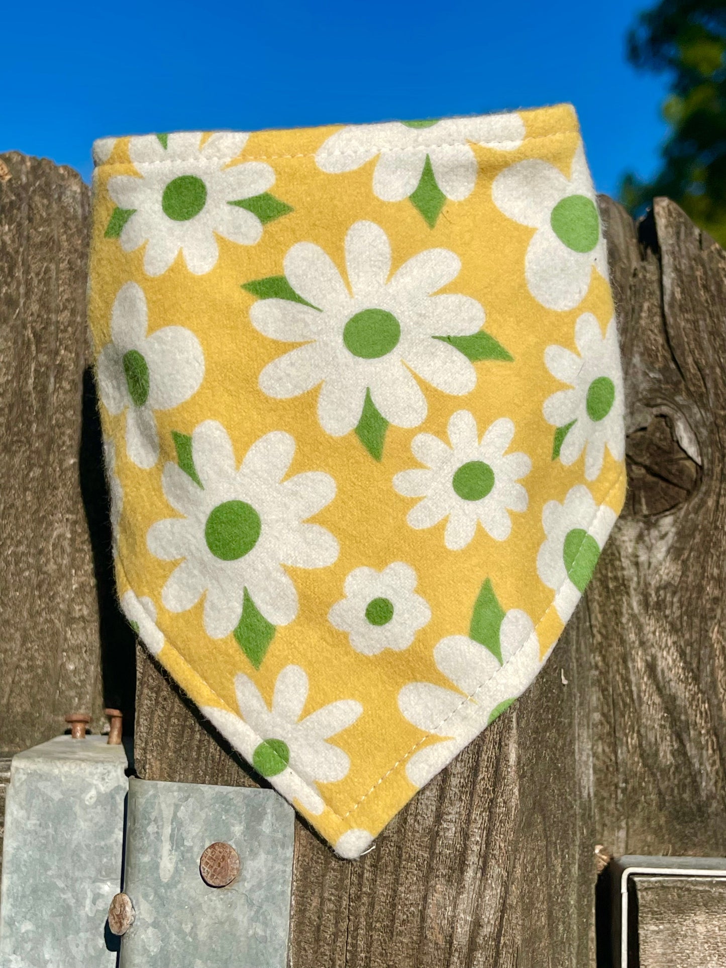 Sunny Flower - Eco-Friendly Snap on Bandana - Made in the USA